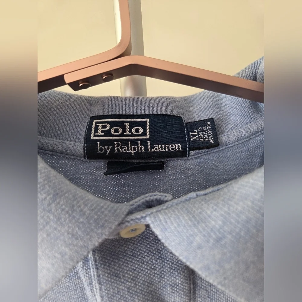 Polo by Ralph Lauren Men's Blue Polo Shirt Sz.XL